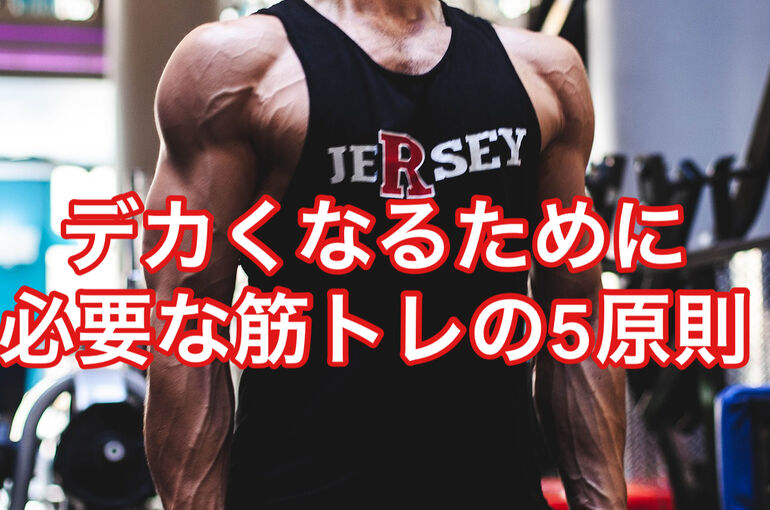デカくなるために必要な筋トレの5原則